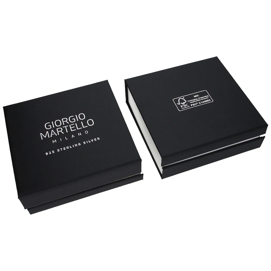 Giorgio Martello Milano Anhänger schw. Achat, Tigerauge oder synth. Türkis, Silber 925