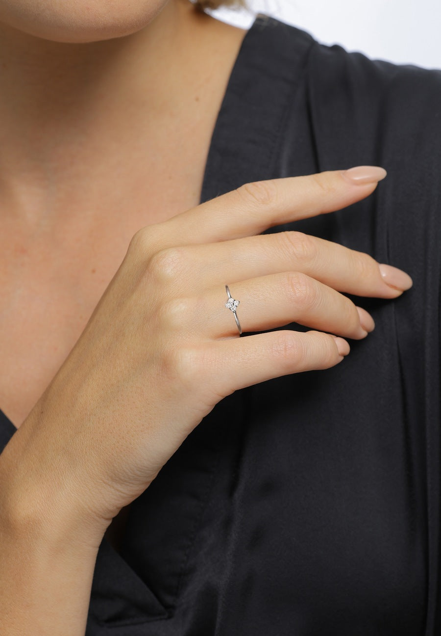 Elli DIAMONDS Lab Grown Diamond Weiß (0.14 ct) 925 Sterling Silber