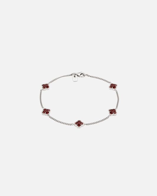 Kleeblatt Emaille 925 Sterling Silber