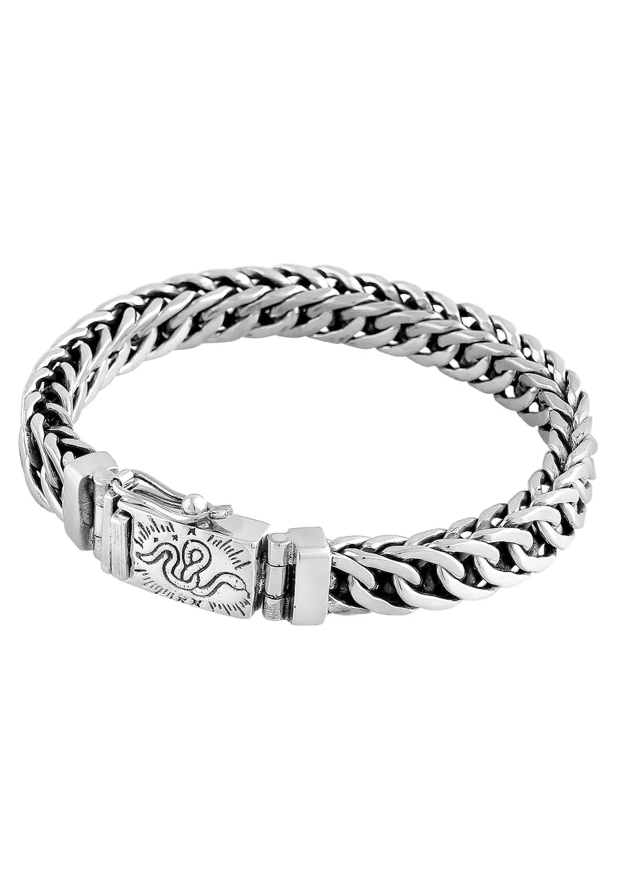 Panzerarmband - Cobra 925 Silber