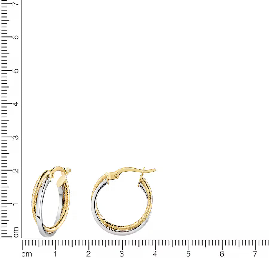 Fascination by Ellen K. Creolen 375/- Gold
