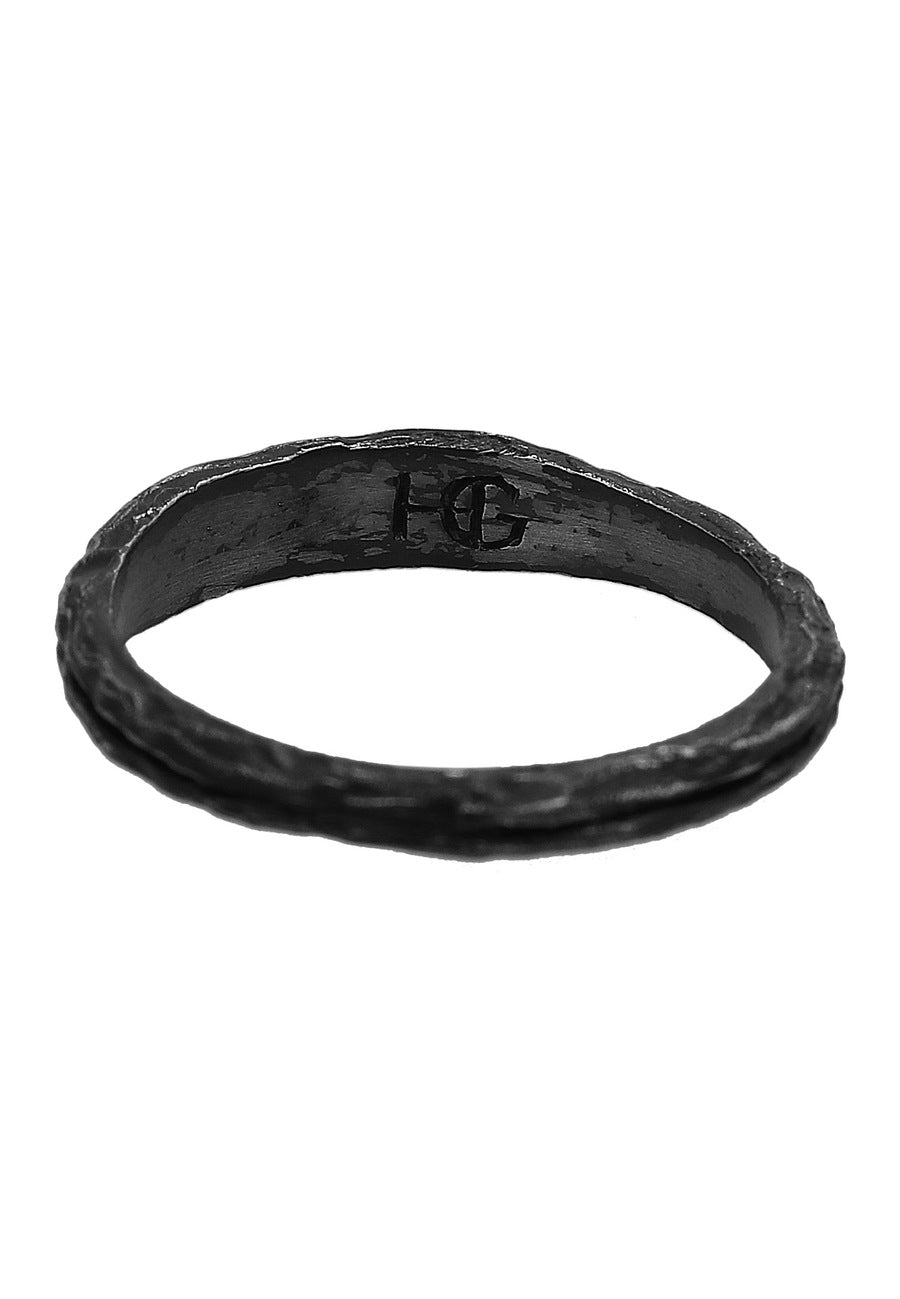 Haze & Glory Bandring - Slider Oxid Finish 925 Silber