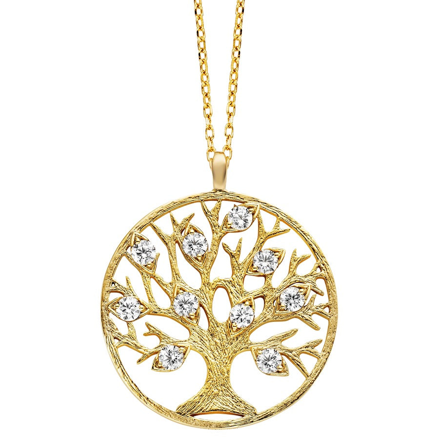 Julie Julsen Anhänger mit Kette 925/- Sterling Silber Zirkonia weiß