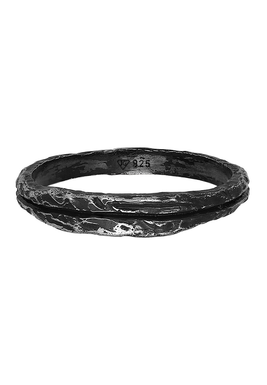 Haze & Glory Bandring - Slider Oxid Finish 925 Silber