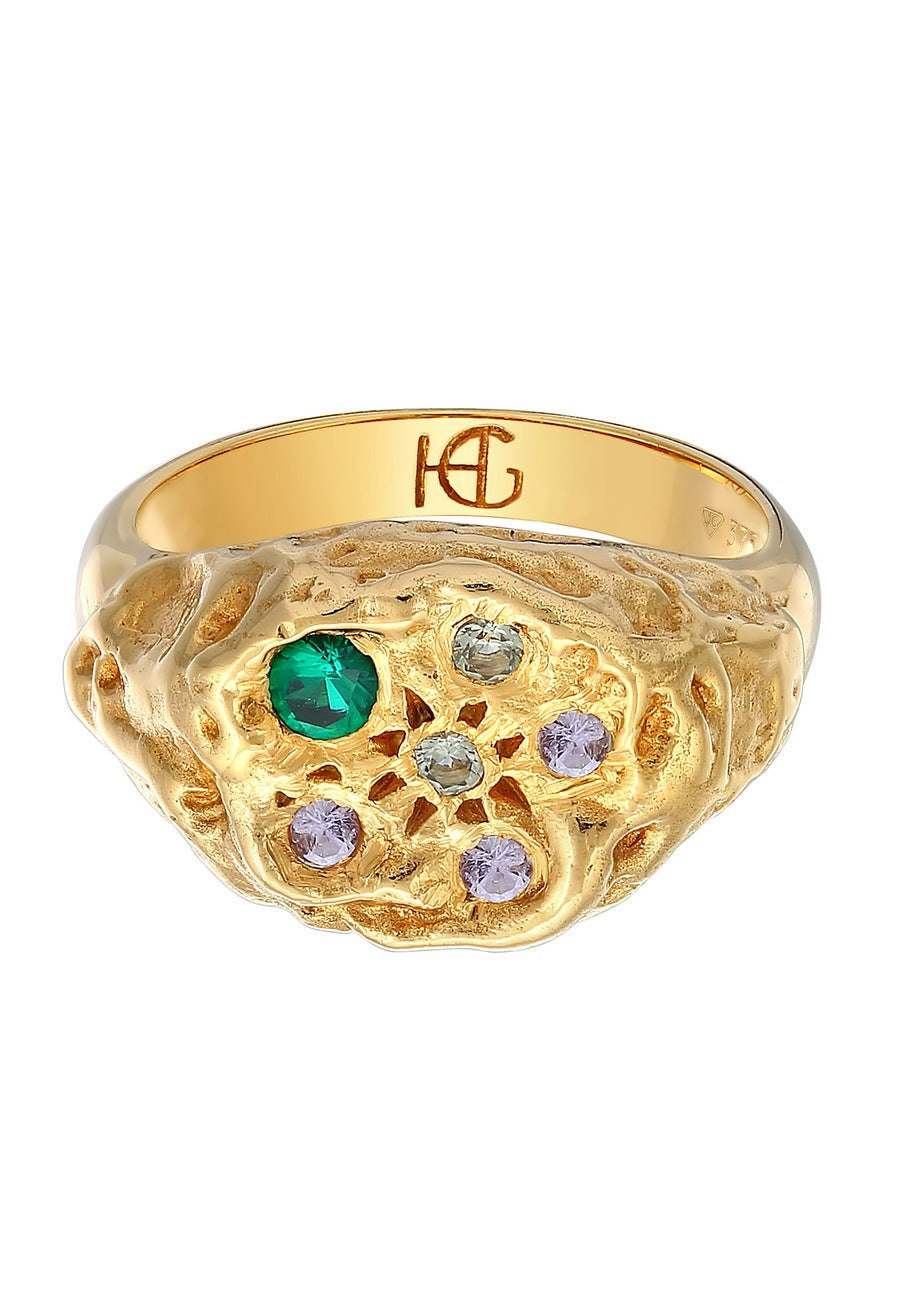 Haze & Glory Aquamarin Siegel - Clementine 375 Gelbgold