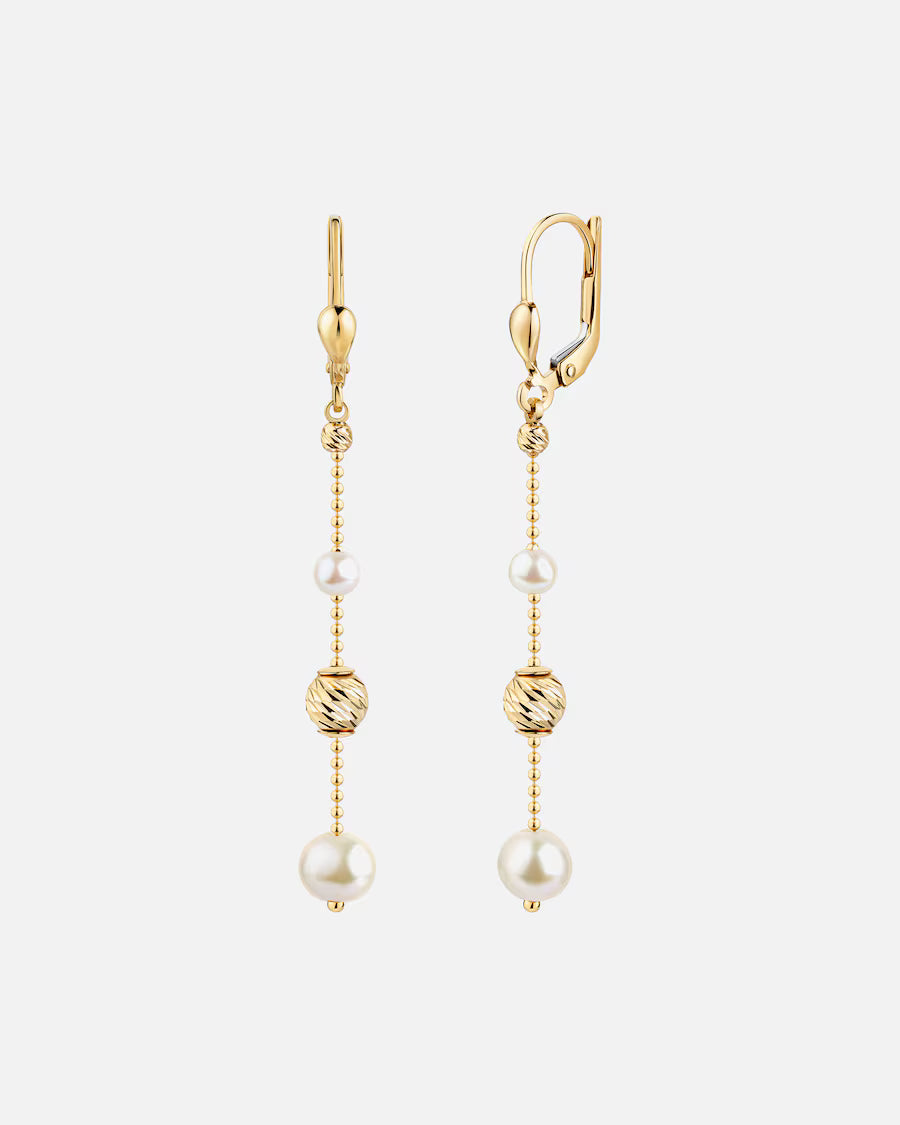 Fascination by Ellen K. Ohrhänger 585/- Gold Süßwasserzuchtperle