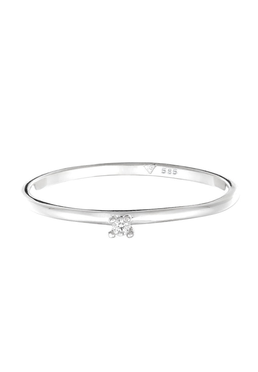 Elli DIAMONDS Verlobung Diamanten Weiß Brillantschliff (0.015 ct) 585 Weißgold