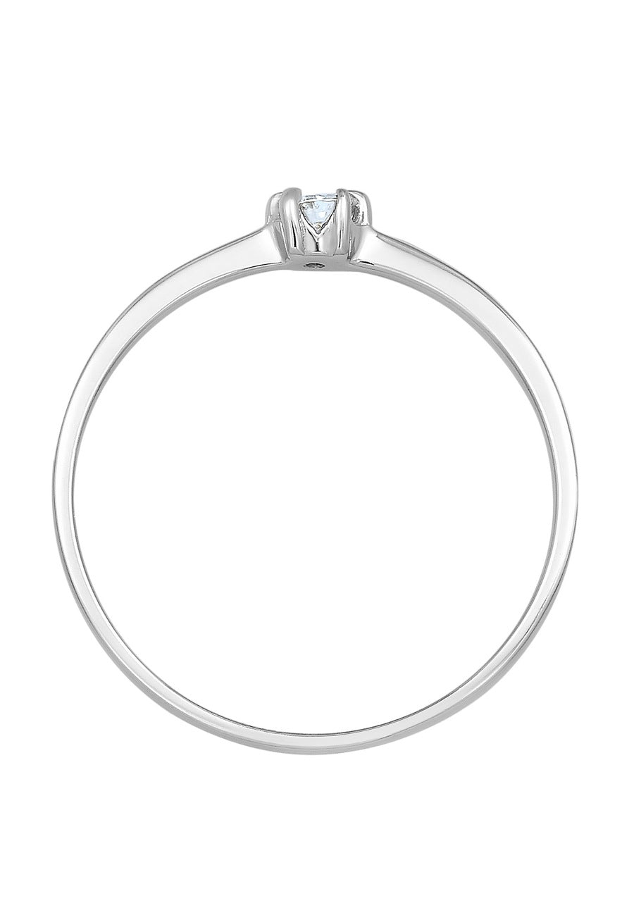 Elli DIAMONDS Verlobungsring Diamant 0.11 ct. 585 Weißgold
