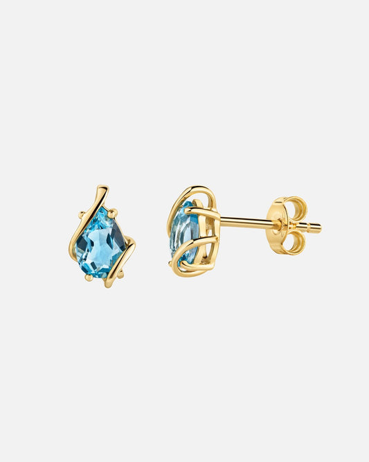 Fascination by Ellen K. Ohrstecker 375/- Gold Blautopas beh. blau