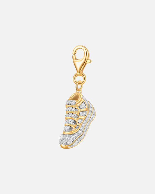 Glanzstücke München Charm Sneaker Sterling Silber Zirkonia in Gelbgold