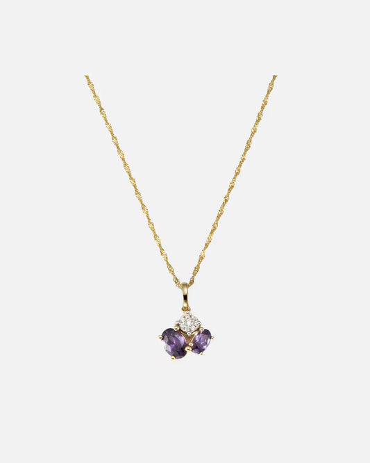 Fascination by Ellen K. Halskette 375/- Gold Amethyst lila