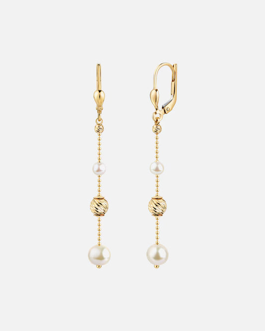 Fascination by Ellen K. Ohrhänger 585/- Gold Süßwasserzuchtperle