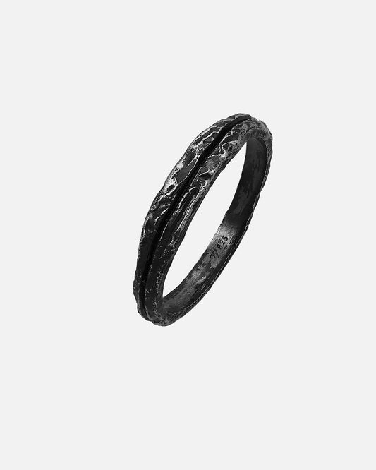 Haze & Glory Bandring - Slider Oxid Finish 925 Silber